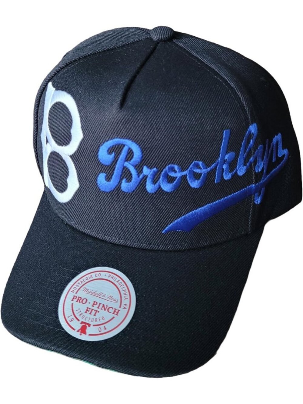 Vintage Brooklyn Dodgers Snapback Hat - MLB Cooperstown Throwback Cap - Black